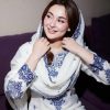 Code-0092 Hania Aamir vibes in timeless white _ blue 🤍💙_For price _ details_ comment ❤️ and we_ll DM you___This viral Farshi Salwar suit is your p(.jpg White Georgette A59