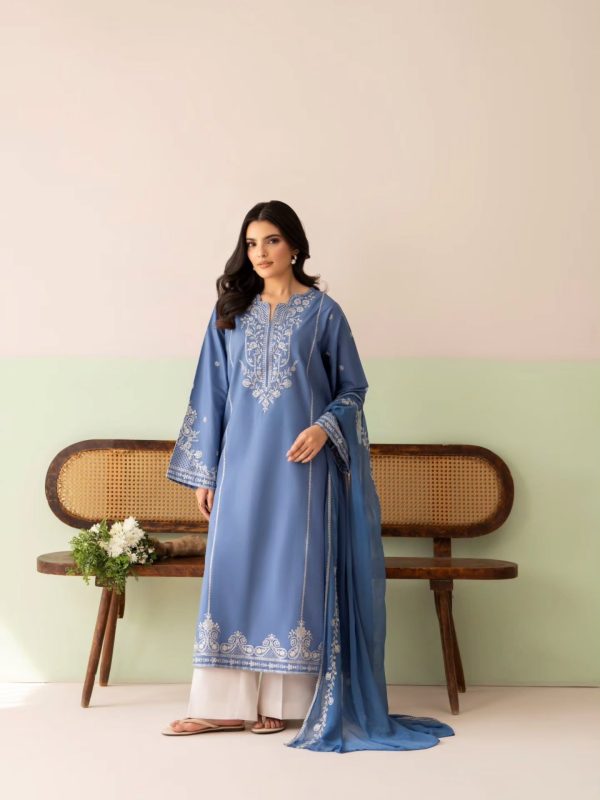 _Soraya___Step into serenity this Eid with Lazuli_s powder blue ensemble_ featuring a delicately embroidered shirt that radiates soft elegance. This grace_1 Royal Blue T21
